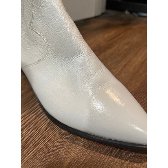 Rebecca Minkoff Women's Kaidienne Pointed Toe Leather Low-Heel Booties 7.5 - Picture 9 of 12